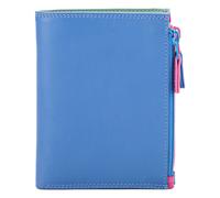 Mywalit Geldbörse RFID Schutz Leder 9 cm blau