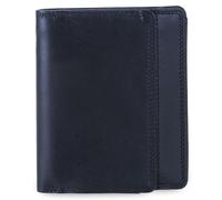 Mywalit Geldbörse Leder 10 cm black/blue (4013-138) schwarz