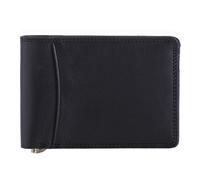 Mywalit Slim Geldbörse RFID Leder 11 cm black/blue