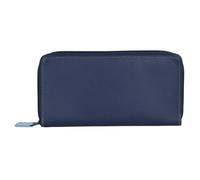 Mywalit Large Double Zip Around Purse Geldbörse Leder 18 cm royal Damen