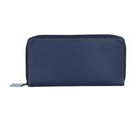 Mywalit Large Double Zip Around Purse Geldbörse Leder 18 cm royal Damen