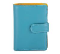 Mywalit Medium Snap Wallet Geldbörse Leder 13 cm blau