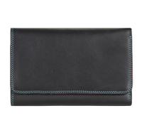 Mywalit Medium Tri-fold Geldbörse I Leder 14 cm black/pace Damen