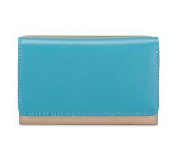 Mywalit Medium Tri-fold Geldbörse I Leder 14 cm blau
