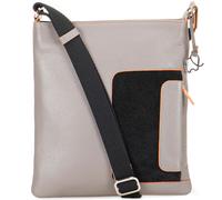 Mywalit Umhängetasche Leder 22 cm fumo (630-164) grau