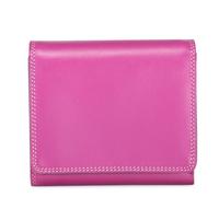 MyWalit Damengeldbörse Uni Compact Trifold – RFID‑Schutz Leder – Sangria Multi Damen
