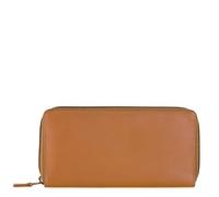 mywalit Unisex Large Zip Around Purse Accessory-Travel Wallet, Caramel