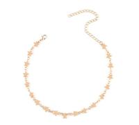 MYYCYCV Halskette Anhänger Europäischer und amerikanischer Schmuck, Modepersönlichkeit, fünfzackige Stern-Accessoires, Damenstern-Halskette Geschenk