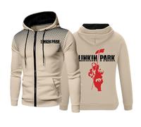 MYYLY Herren-Kapuzenpullover, Arbeitskleidung für Linkin Park,Sweatshirt, Pullover mit Reißverschluss, Jacke,Trainingsanzüge,3D-Druck, Kapuzenpullover für Herren,A-XXL