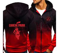 MYYLY Herren-Kapuzenpullover für Linkin Park,Jacke,Sweatshirt,lässiger Pullover,Trainingsanzug,Kapuzenpullover,langärmelig, Reißverschluss,Kapuzenpullover,Teen Sportwear,Pullover,A-Adults/L