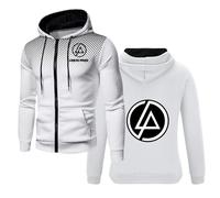 MYYLY Linkin Park Hoodies für Herren, Jacke mit Reißverschluss, lässiger Pullover,Oberbekleidung,Kapuzenpullover, Oberteile,langärmelig, leicht, Kapuzenpullover,Trainingsanzug für Teenager,C-Adults/M