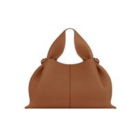 MYZCYBFC Cloud Bag Damen Lederhandtasche Knödel Clutch Bag Retro Schulter Crossbody Bag Chic Casual Handtasche (Camel,Large)