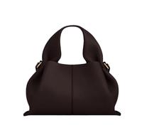 MYZCYBFC Cloud Bag Damen Lederhandtasche Knödel Clutch Bag Retro Schulter Crossbody Bag Chic Casual Handtasche (Ebony,Large)