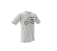 MZA T-Shirt, Farbe: hellgrau meliert, Größe: L - Motiv: Schwalbe Basic - 100% Baumwolle