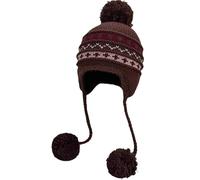 MZPOZB MüTze Mit Ohrenklappen Fleece-Gehörschutz im Ethno-Stil, warme Strickmütze, Winter-Outdoor-REIT-Bomber-Hüte for Herren und Damen(Coffee)