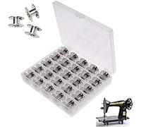 N/A 25 Stück 20 mm Universal Nähmaschinen-Metallspulen Spulen Spulen mit Aufbewahrungsbox