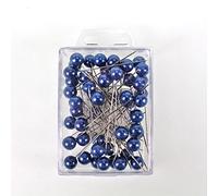 N/A 50 Perlennadeln Ø10mm 1cm L60mm Perlkopf Perlen Anstecknadeln Hochzeitsnadeln Nadeln, Farbe:blau