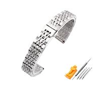 N / B UhrenarmbäNder Kompatibel Mit Armani Ar1926 11244 1925 1909 Damen 12 Mm 14 Mm 16 Mm 18 Mm 20 Mm 22 Mm Verstellbare Metall-UhrenarmbäNder Ersatz-KlapparmbäNder Stahlarmband