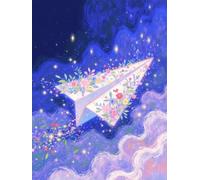 N.LANSHAN 11CT Diy Embroidery Kit Papierflieger Und Blumen Stickvorlagen Stickbilder Vorgedruckt Kreuzstich Stickpackungen Stickpackung Cross Stitch 40x50cm