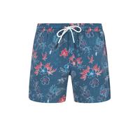 N.Z.A. Badeshorts Herren Baumwoll-Stretch blau floral, M