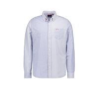 N.Z.A. Hemd Herren Regular Fit Langarm Baumwoll-Stretch blau, L