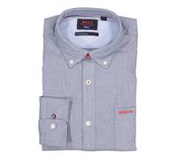 N.Z.A. Hemd Herren Regular Fit Langarm Baumwoll-Stretch blau, M