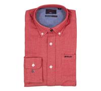 New Zealand Auckland (NZA) Shirt James Twill Melange Rot - Größe M Rot M