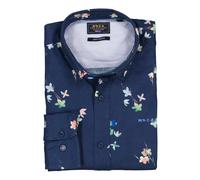 N.Z.A. Hemd Herren Regular Fit Langarm blau, L