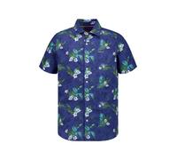 N.Z.A. Kurzarmhemd Herren Regular Fit Kurzarm Kent blau, L