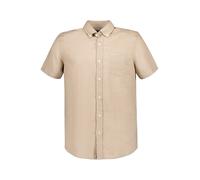 N.Z.A. Kurzarmhemd Herren Slim Fit Kurzarm beige, M
