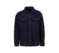N.Z.A. Overshirt Herren Langarm Wollfilz blau, M