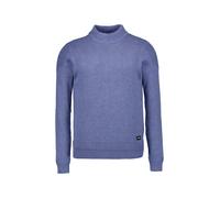 N.Z.A. Stehkragenpullover Herren Slim Fit Baumwolle blau, XL
