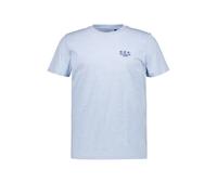 N.Z.A. T-Shirt Herren Regular Fit Kurzarm Baumwoll-Jersey blau, L