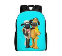 n1606 Shaun Das Schaf Film Vielseitiger Rucksack Waschbarer Freizeitrucksack für Schüler Trendy