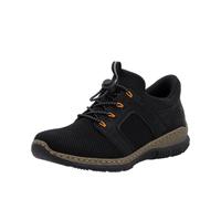 Rieker Damen Low-Top Sneaker N32G4, Damenschuhe Halbschuhe, straßenschuhe, Strassenschuhe, Sportschuhe, Freizeitschuhe, Turnschuhe, schwarz (00), 42 EU / 8 UK