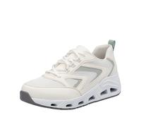 Keilsneaker RIEKER SPORT, Damen, Gr. 36, weiß, Lederimitat, Textil, sportlich, Schuhe, Halbschuh, Schnürschuh, Freizeitsneaker mit gepolstertem Schaftrand (49258748-36) weiß