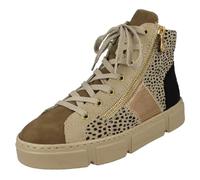 Rieker Antistress Damen-Canvas-Schuh mit Leopardenmuster, beige, 38 EU