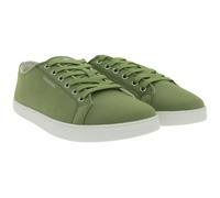 nachhaltige und vegane GROUNDIES Barfußschuhe Lima Herren Low-Top Sneaker aus Portugal mit TrueSense Sohle Canvas Schnür-Schuhe GND-230177-10 Khaki 44