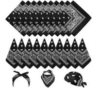 NACHLYNN 10 Stück Bandana Damen Herren,Bandana kopftuch Herren Paisley Muster Headwear Haar Schal Ansatz Handgelenk Kopf Biker kopftücher für damen