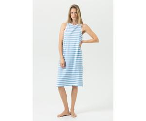 Nachthemd ärmellos Serie Straight Waves Bahama Blue blau M