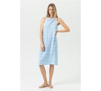 Nachthemd ärmellos Serie Straight Waves Bahama Blue blau S