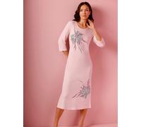 Nachthemd CREATION L PREMIUM "Modal-Nachthemd", Damen, Gr. 48/50, Normalgrößen, rosa (hellrosé), 95% Modal, 5% Elasthan, bedruckt, gemustert, Kleider Nachthemd (57712512-48) hellrosé