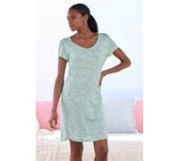 VIVANCE DREAMS Damen Nachthemd grün-meliert Gr.32/34