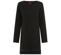 Nachthemd HUGO UNDERWEAR "Mesh Logo", Damen, Gr. XXL, N-Gr, schwarz, Jersey, Obermaterial: 95% Baumwolle, 5% Elasthan, normal, Rundhals, Kleider Nachthemd, mit Mesh-Einsatz (55830202-XXL)