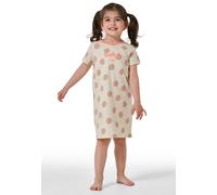 Nachthemd kurzarm Punkte creme - Natural Love 104
