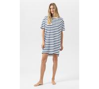 Nachthemd kurzarm Serie Breezy Stripes Blue Zodiac blau M