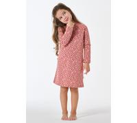 Nachthemd langarm Animal Print altrosa - Kids Nightwear 140