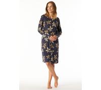 Nachthemd langarm Blumen graphit - Comfort Nightwear 46