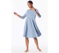 Nachthemd langarm Interlock graublau - Modern Nightwear 36