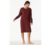 Nachthemd langarm Interlock wärmend burgund - Selected Premium Warming 42